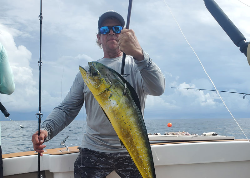 mahi on an offshore fishing trip