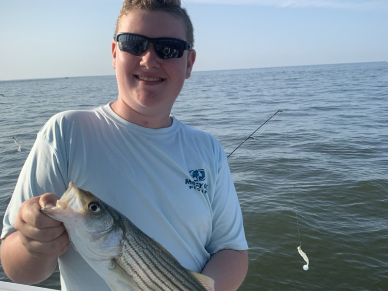 striped bass fishing with jigs