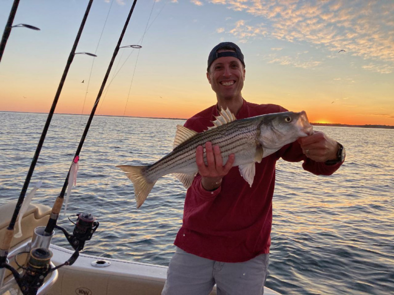 middle bay striper fishing