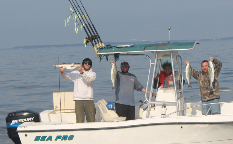 striper fishing middle bay areas