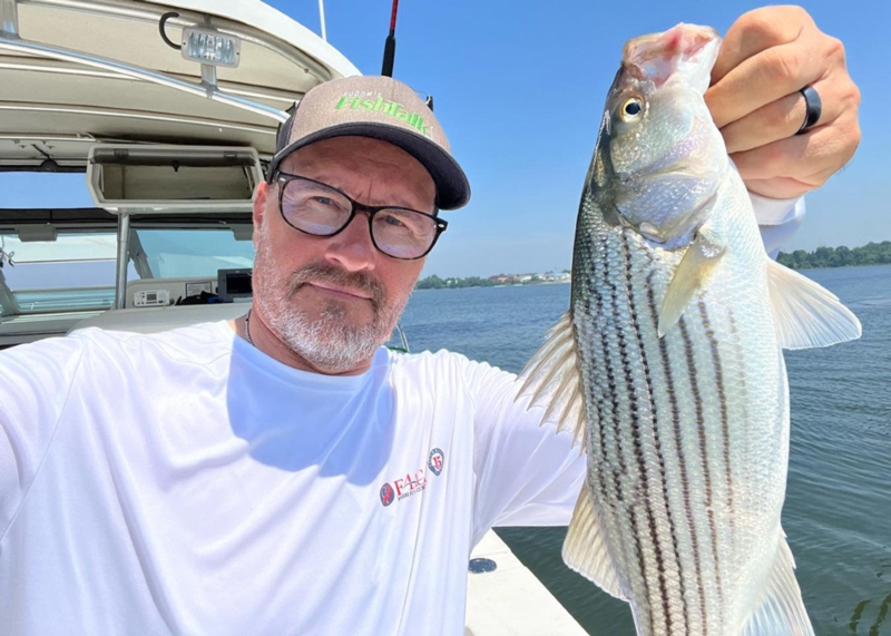 rockfish angler in the middle bay