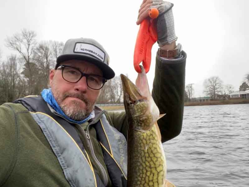 eric with a pickerel he caught