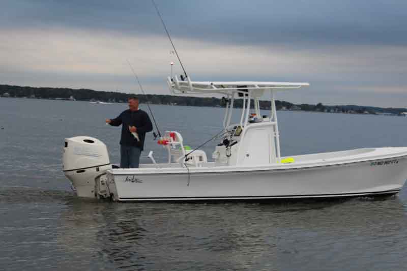 man on a new boat