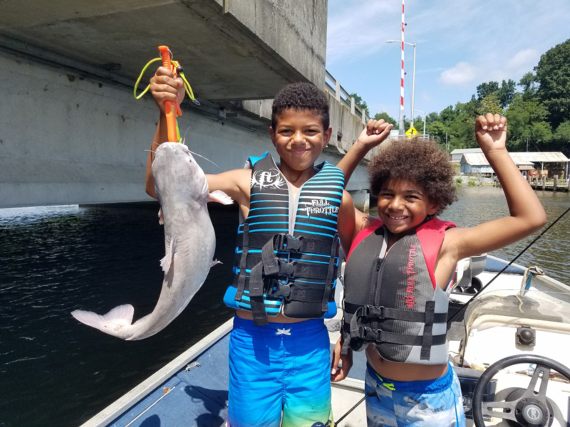 catfish fishing in the bay