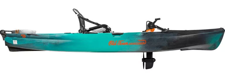 old town fishing kayak with motor