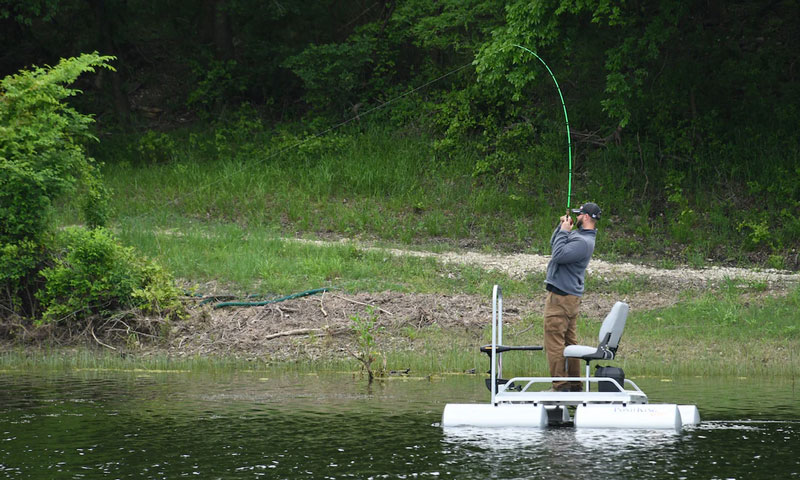 pond king rebel mini pontoon boat