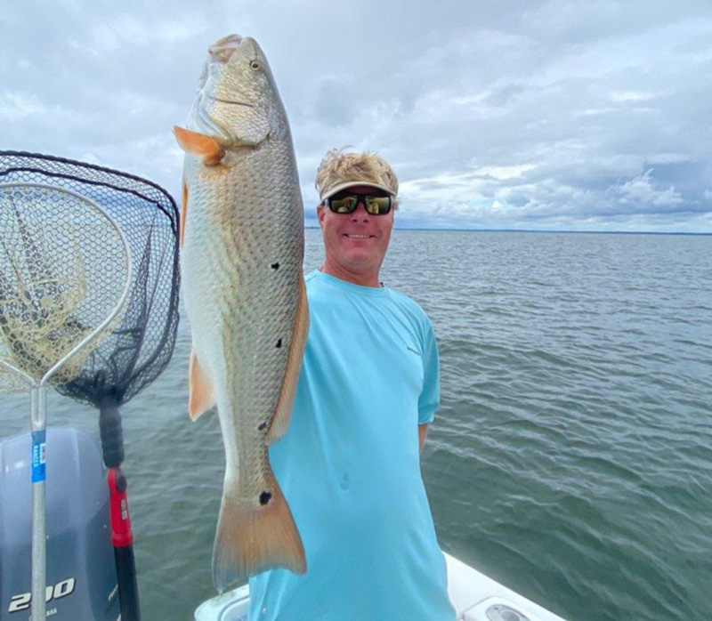 puppy drum caught in the chesapeake