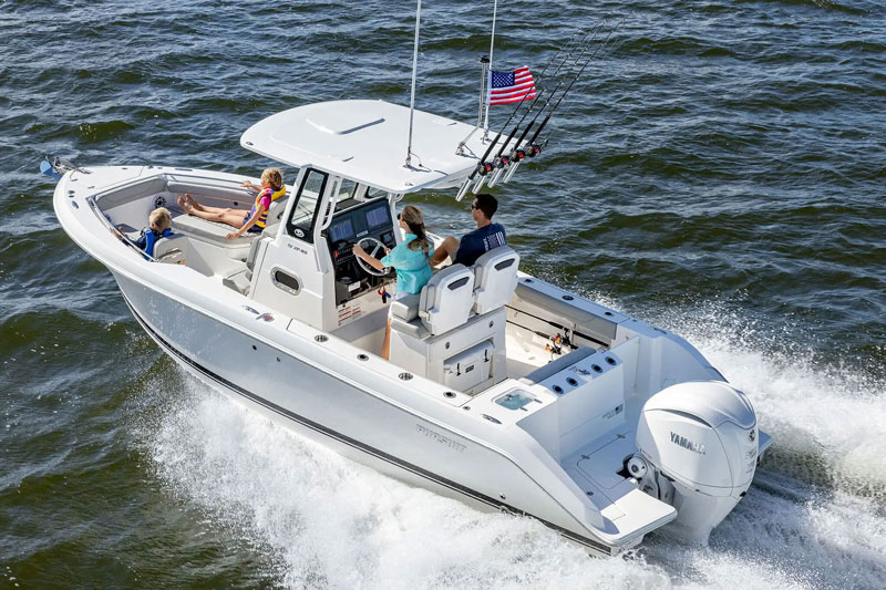 Hard-Top Storage Cover For Sea Hunt Gamefish 27 Center Console With T-Top