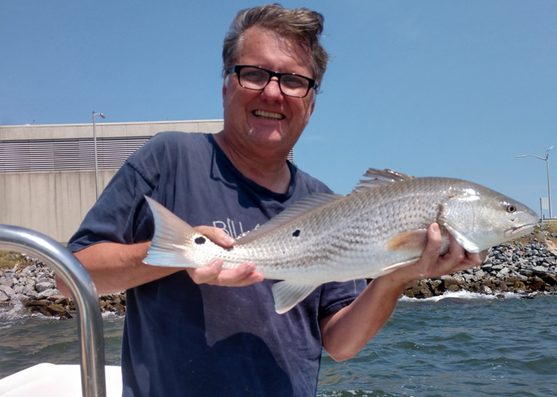 redfish caught at the hrbt