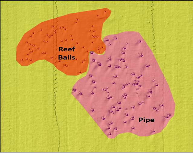 close up of patch reefs