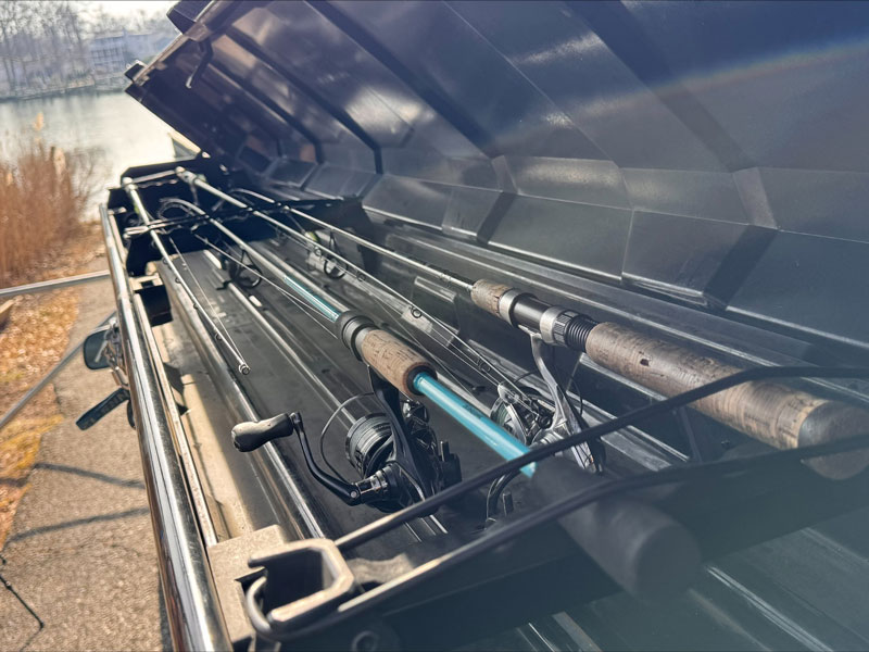 roof rack for fishing rods