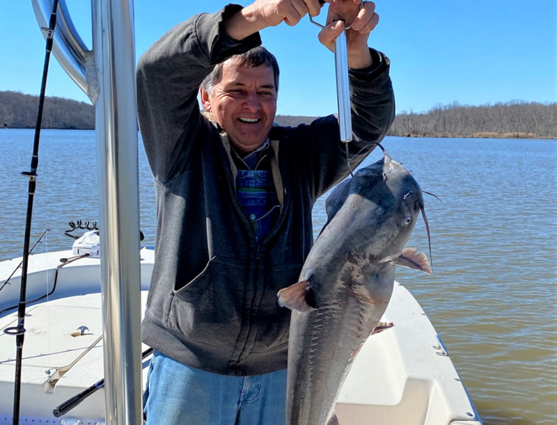 lower bay tributary catfish fishing