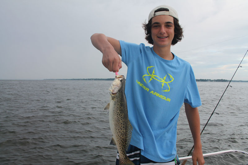 speckled trout caught on lure