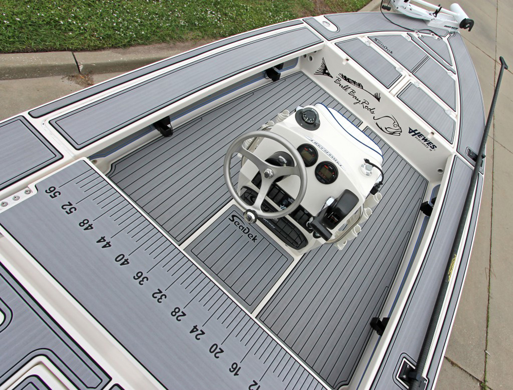 deck of a bat at the boat show