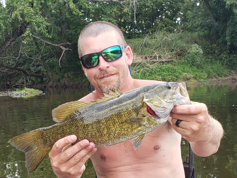 river bass fishing