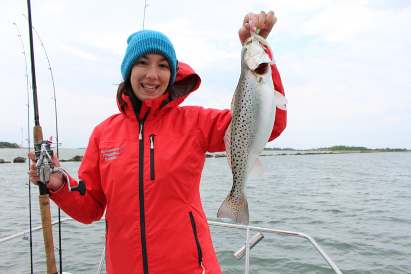a speckled trout at smith island