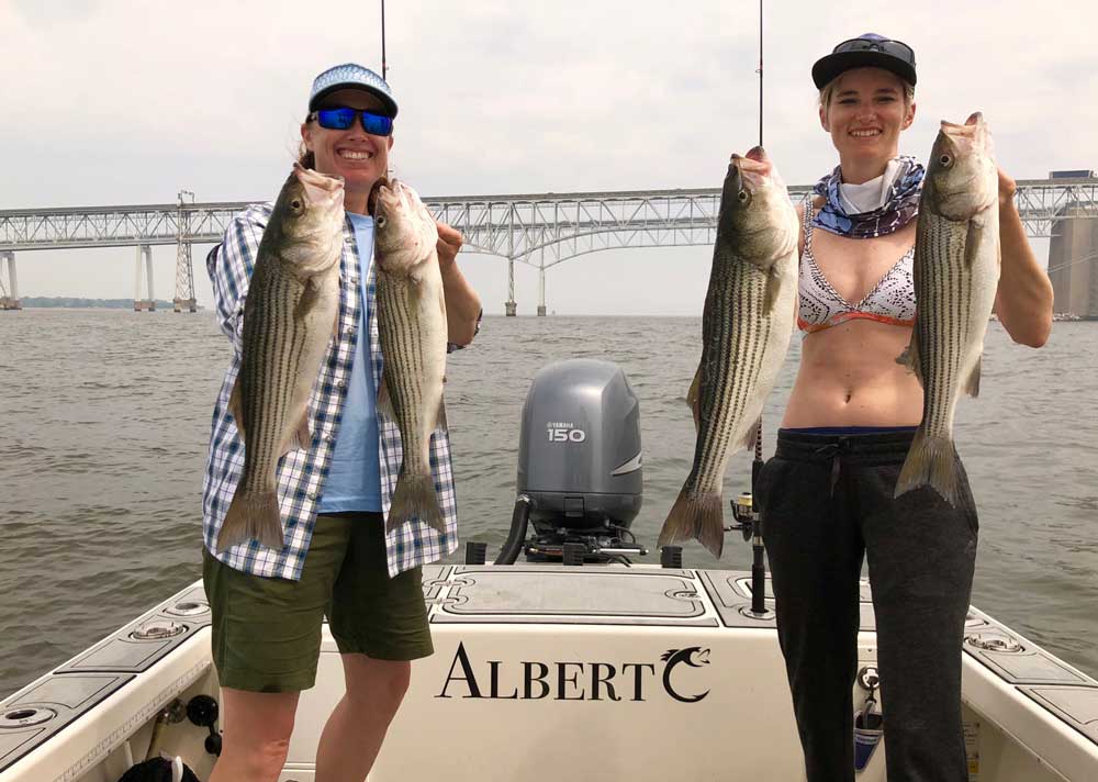 summer fishing for stripers