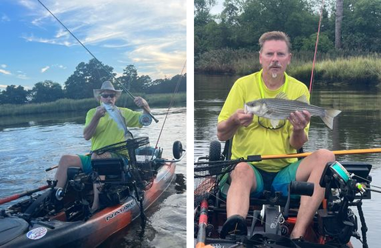 kayak fishing saxis