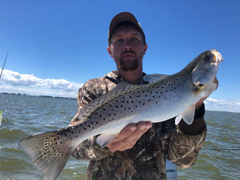 fishing for speckled sea trout