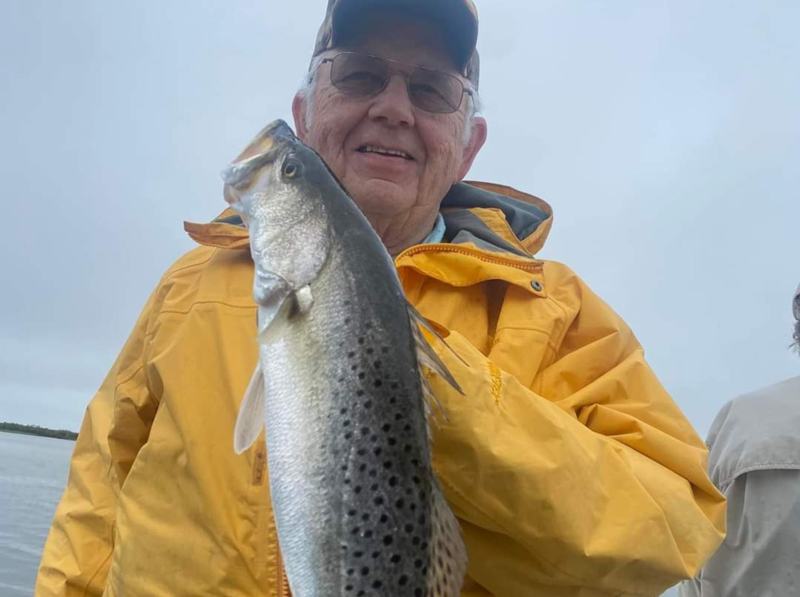 wayne with a speckled sea trout