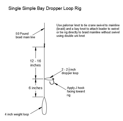 dropper loop rig for tautog