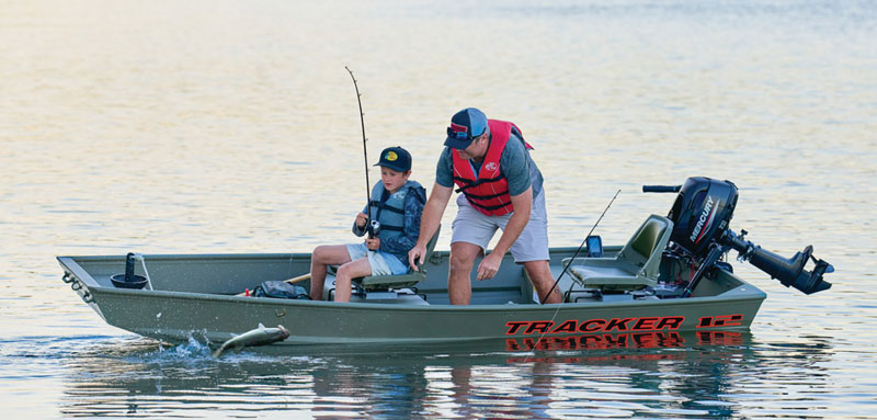 fishing from a tracker jon boat