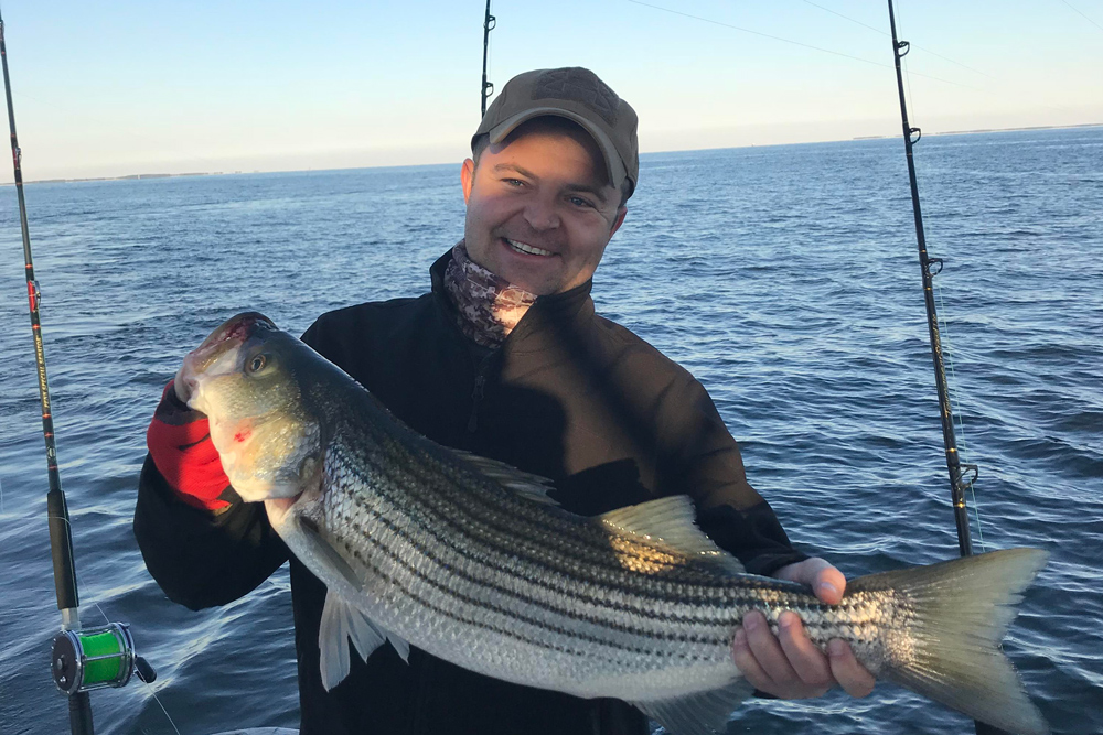 trolling in winter on chesapeake bay