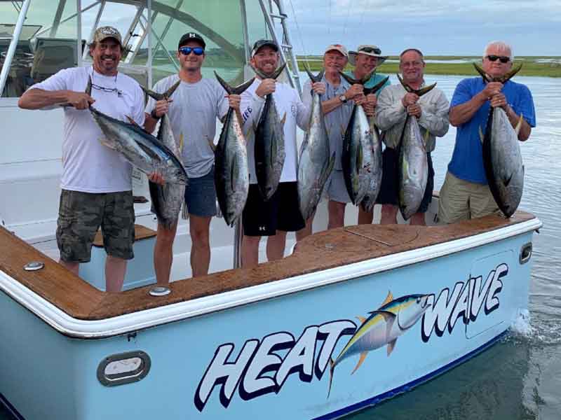 tuna on a fishing boat