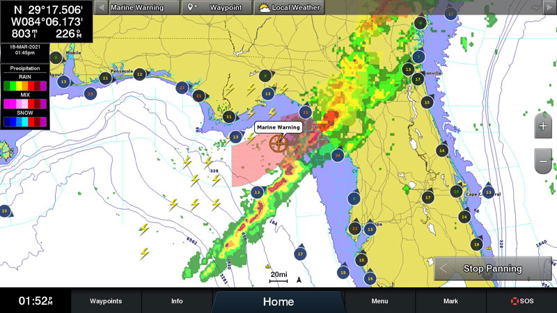 siriusxm marine weather for fishing