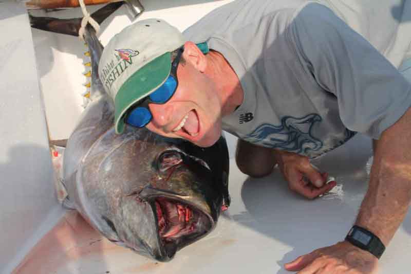 bigeye tuna caught on boat