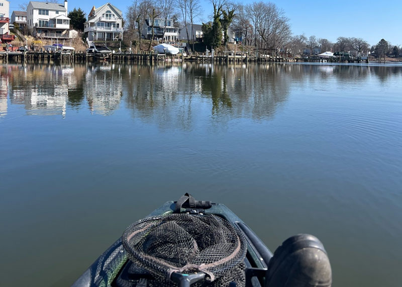 kayak on the creek