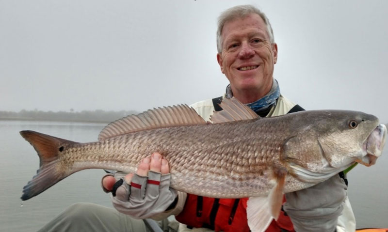 redfish from a kayak