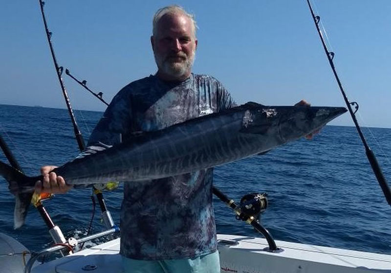 wahoo caught trolling