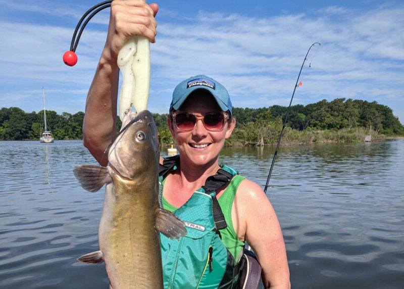 kayak fishing for catfish