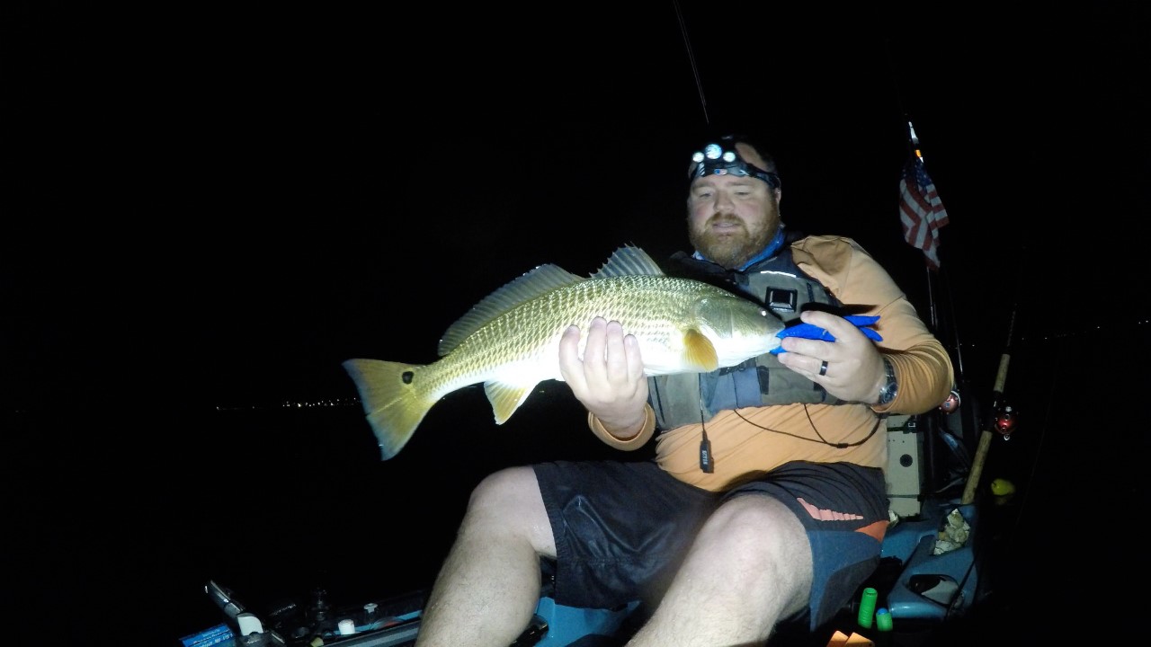 tim with a redfish