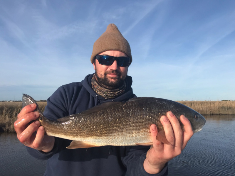 redfish caught fishing