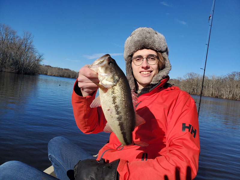 winter bass fishing